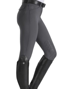 Riding Sport | Women’s Equestrian Riding Pant in Charcoal Gray | 24